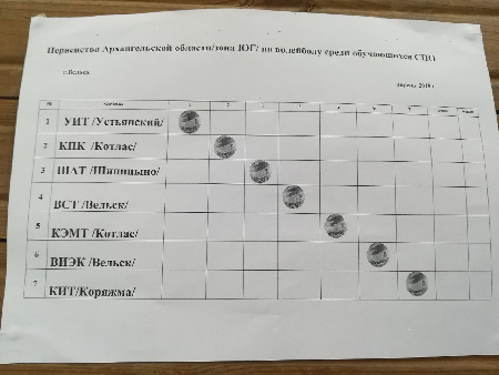 Первенство области по волейболу 2018